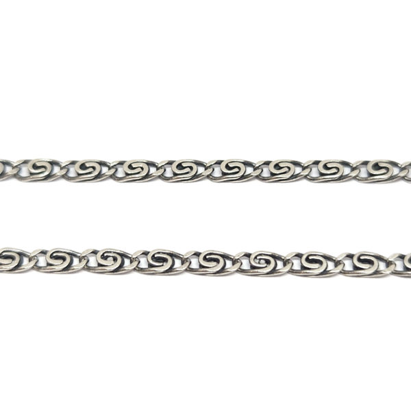 Collier vintage lapis lazuli émail argent 925/1000