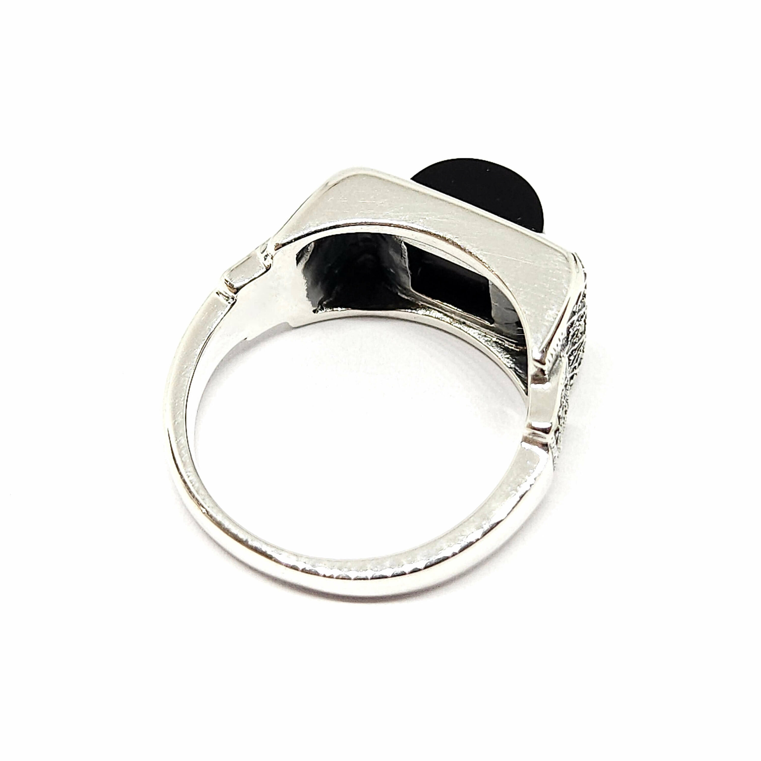 Bague-vintage-onyx-marcassites-925/1000